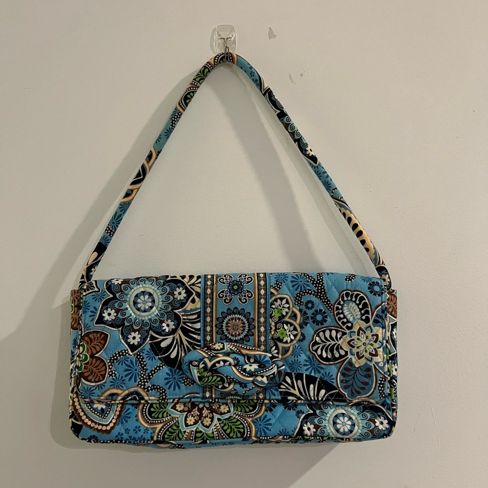 Vera Bradley Blue Floral Shoulder Bag